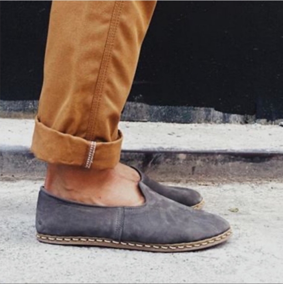 Sabah | Shoes | Sabah Mens Sz 4525 Gray Leather Slip On 